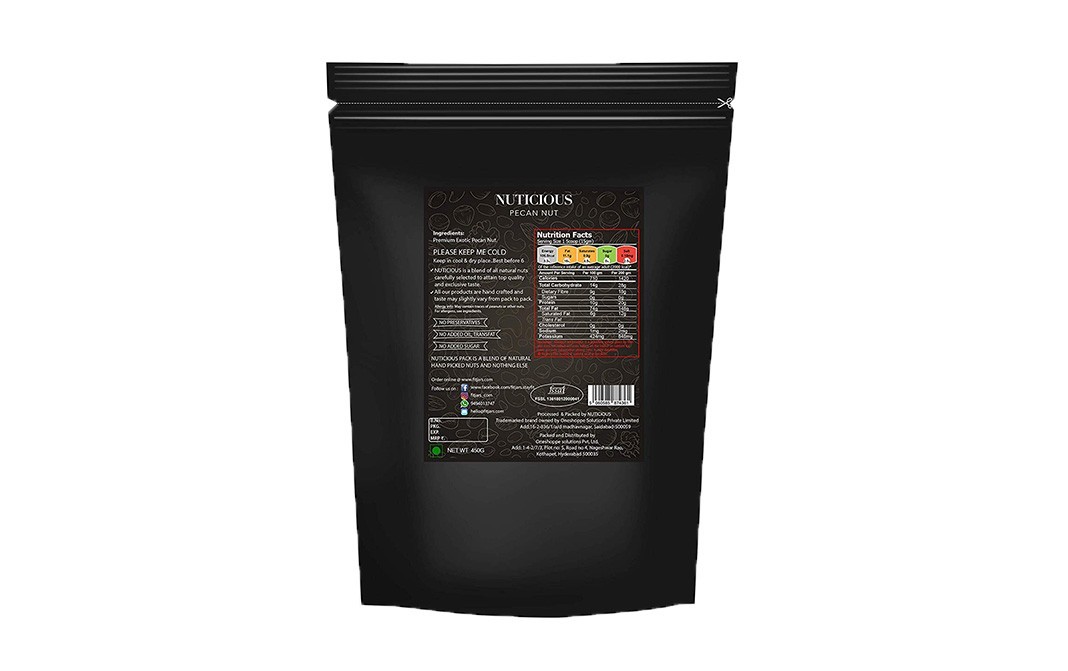 Nuticious Pecan Nut    Pack  450 grams